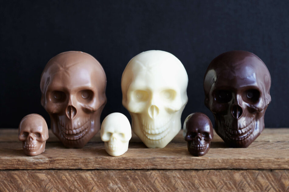 Halloween - Gros crânes en chocolat