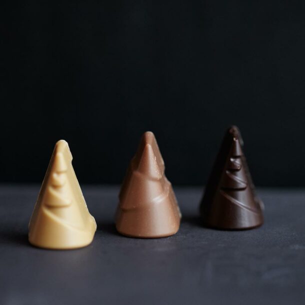 Sapins au caramel - Les chocolats de Chloé - Montréal