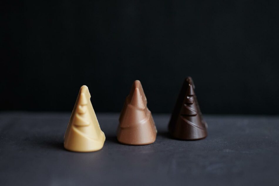 Sapins au caramel - Les chocolats de Chloé - Montréal