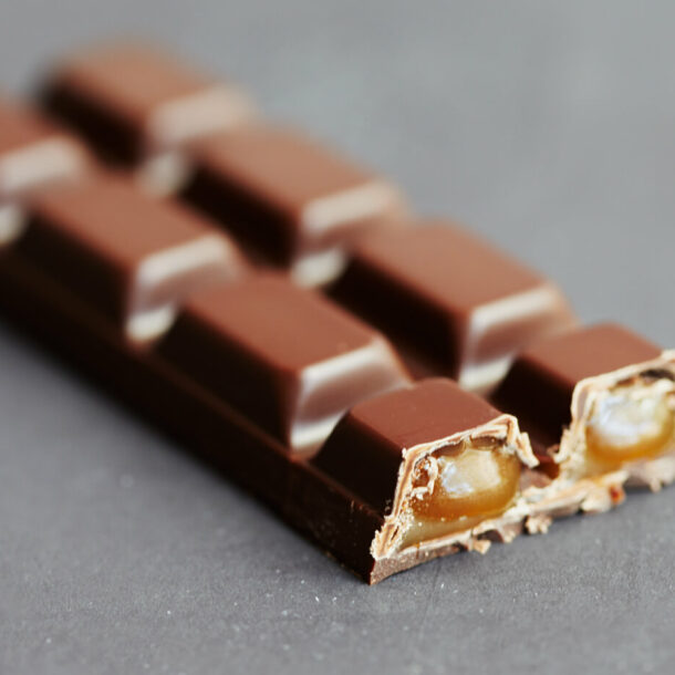Les chocolats de Chloé - Tablette au chocolat noir et caramel