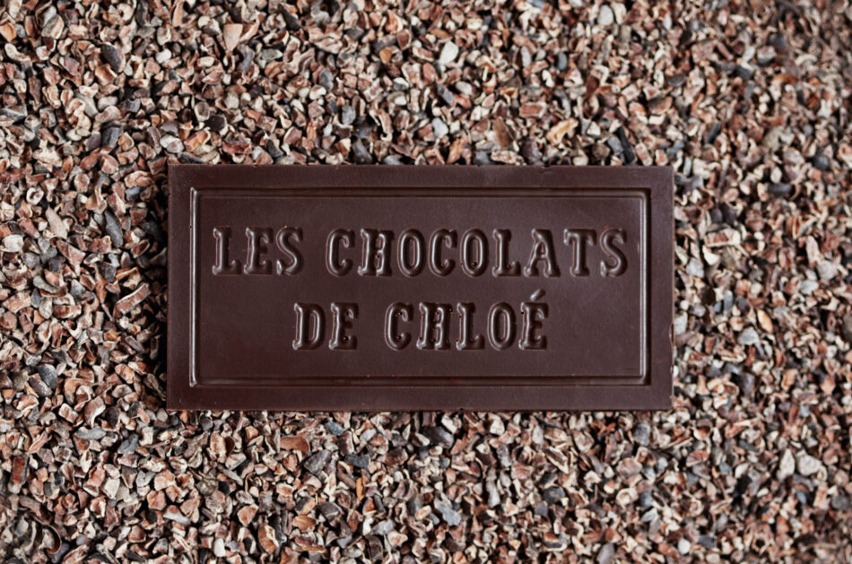 Chocolat noir et éclats de café - Les chocolats de Chloé
