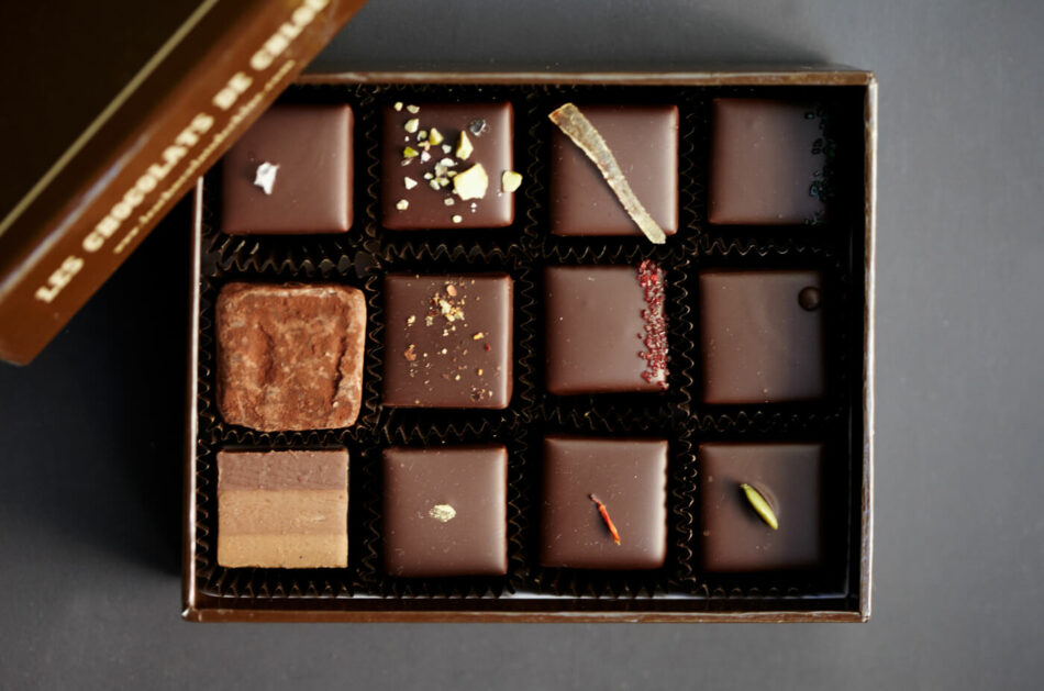 Boîte de 12 chocolats - Les chocolats de Chloé