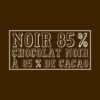 Chocolat noir 85% - Les chocolats de Chloé